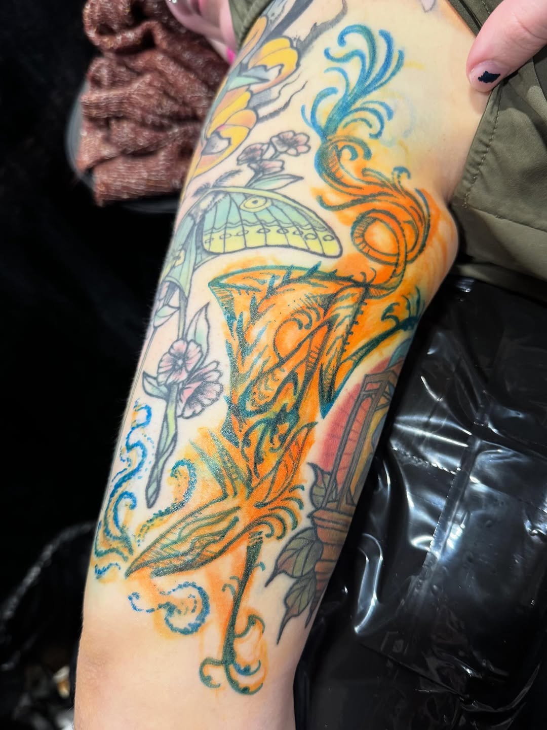 Tattoo by @l0ufio — watercolor, new_school