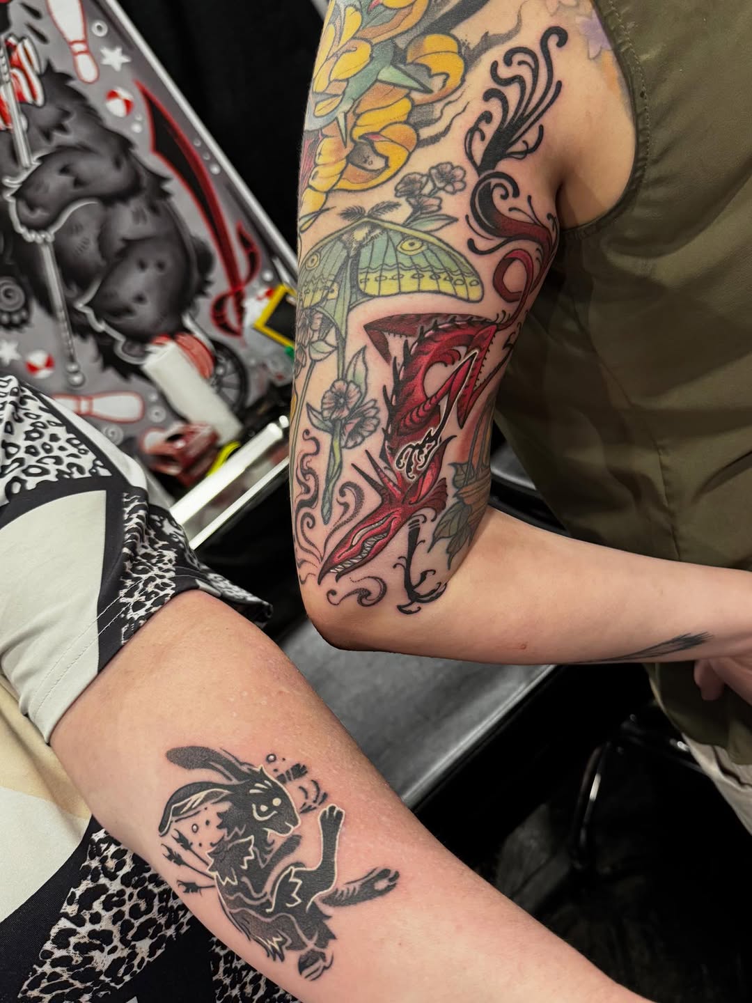 Tattoo by @l0ufio — new_school, blackwork
