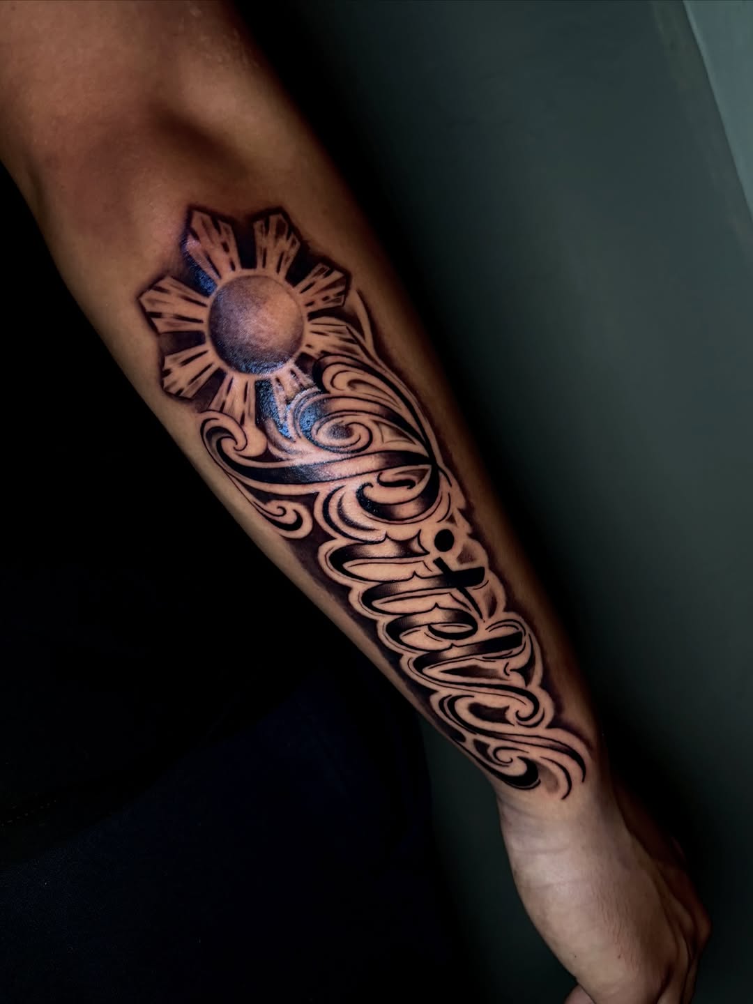 Tattoo by @mamagiatattoos โ black_and_grey, lettering_script