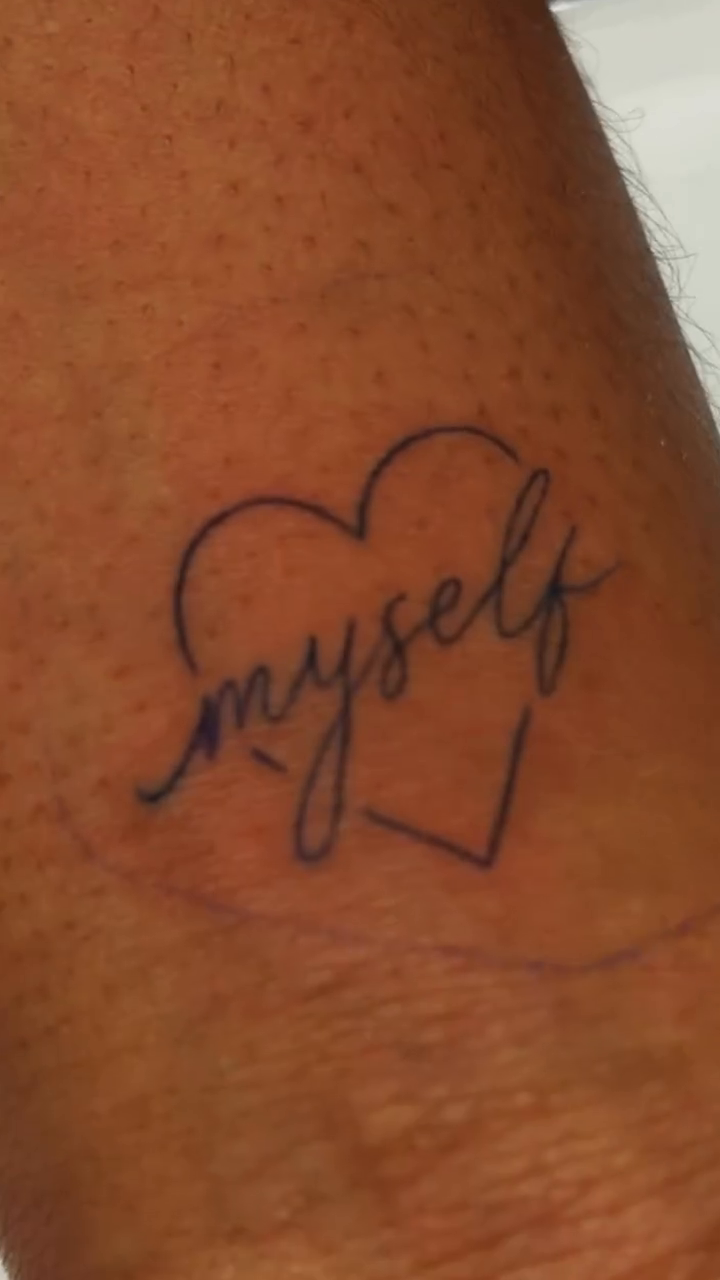 Tattoo by @marinas.tattoos โ lettering_script, minimalist