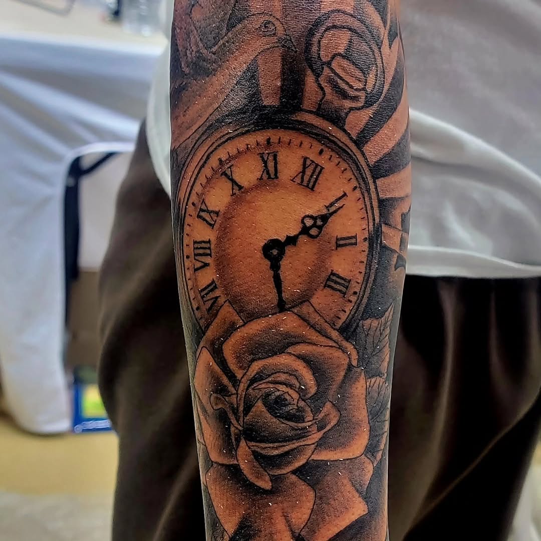 Tattoo by @painforsaletattooing_ — realism, black_and_grey