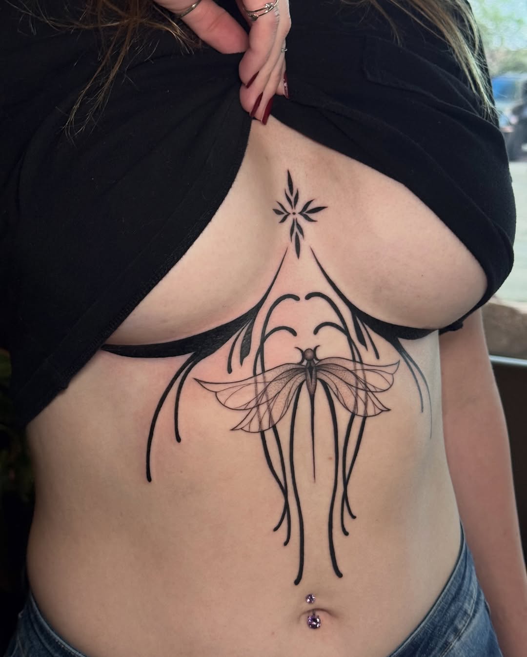 Tattoo by @livingsticker — fine_line, ornamental