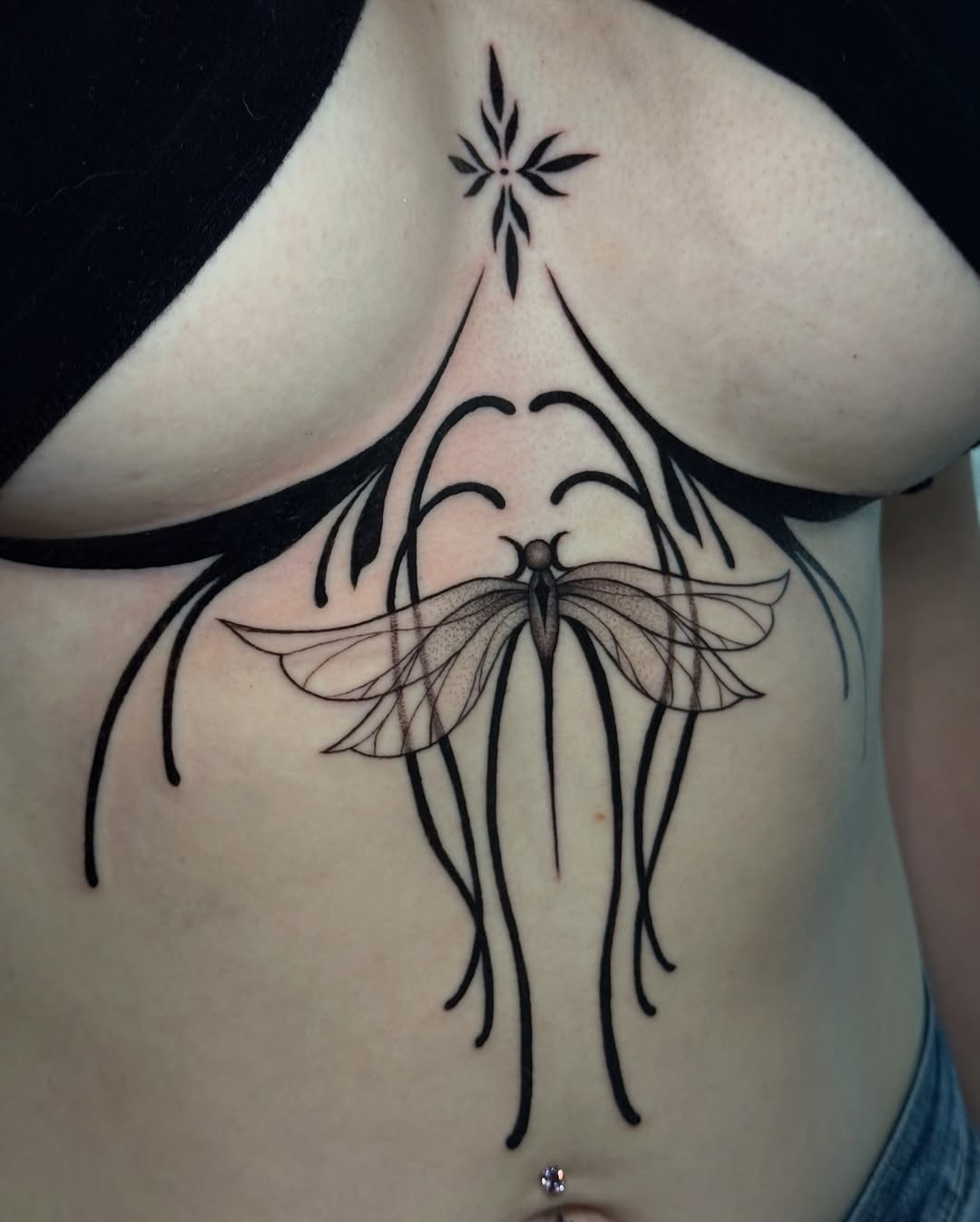Tattoo by @livingsticker — fine_line, black_and_grey