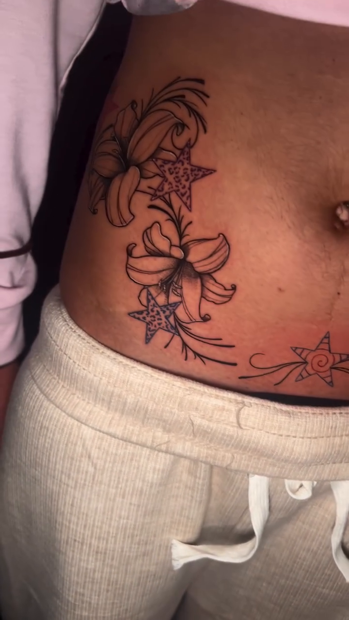 Tattoo by @kastle.pokes — fine_line, black_and_grey