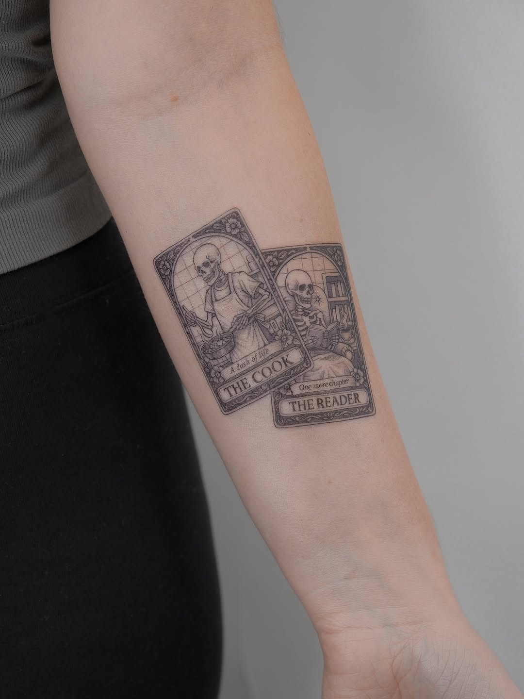 Tattoo by @naughty_rabbit_tattoo — black_and_grey