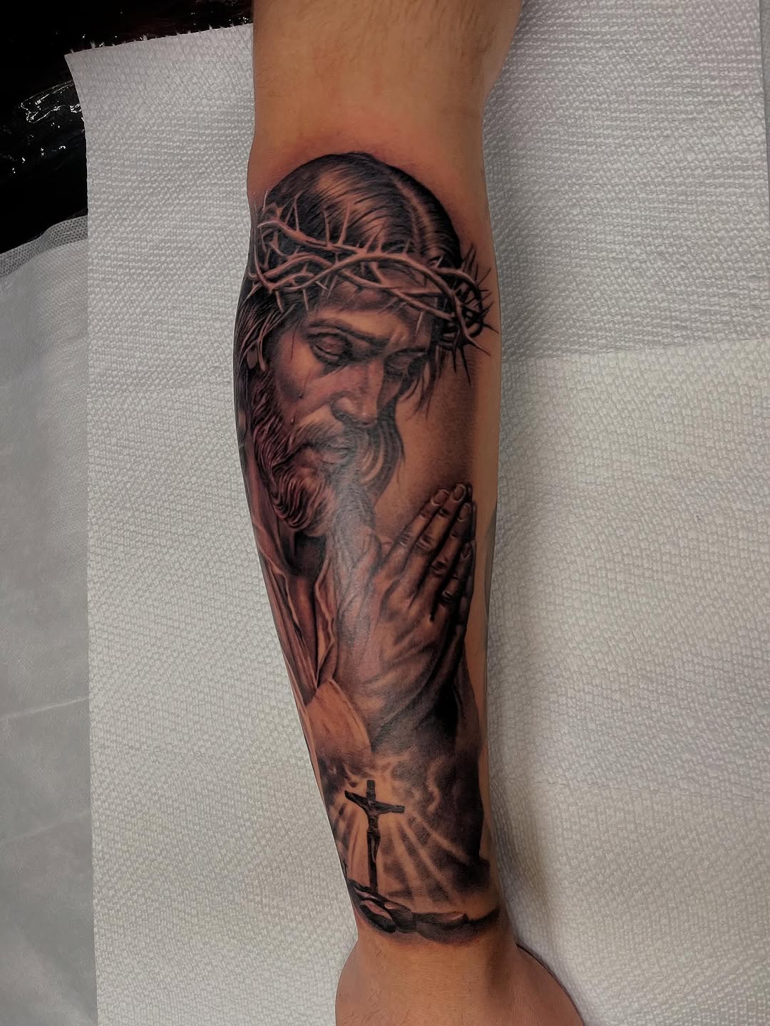 Tattoo by @_pinaink — realism, black_and_grey