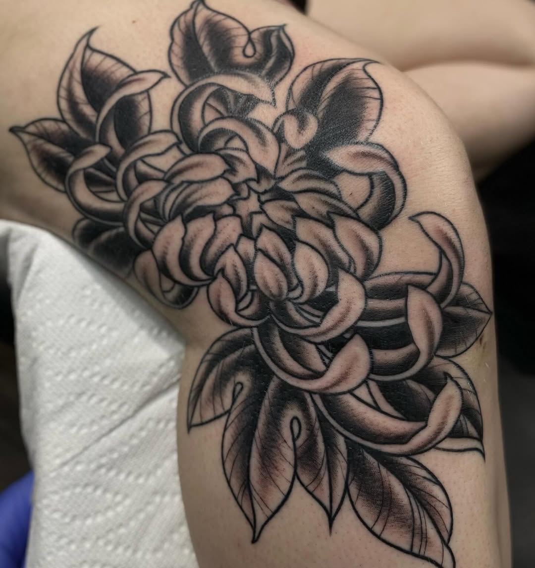 Tattoo by @kieratattoos — black_and_grey, illustrative