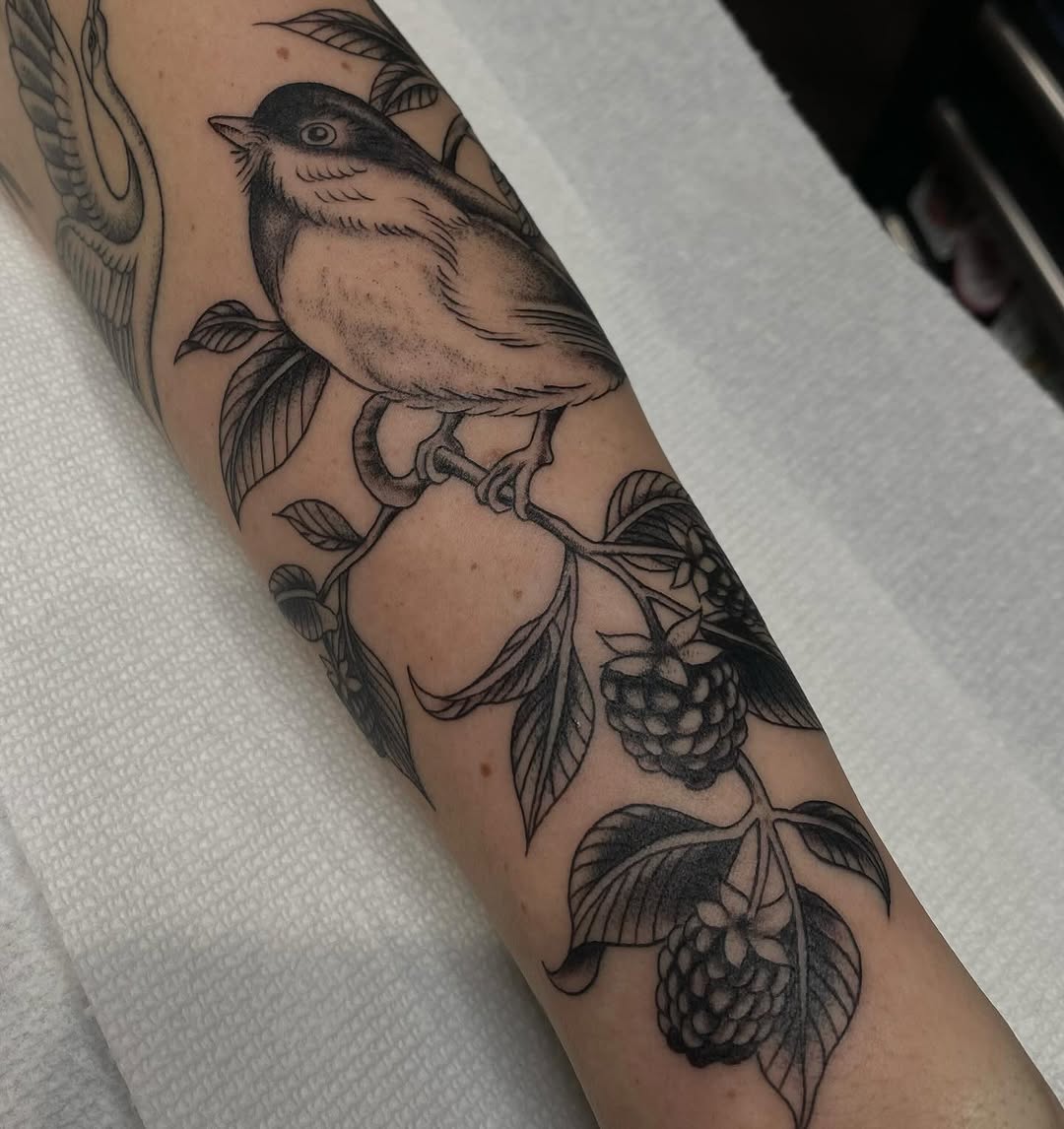 Tattoo by @kieratattoos — illustrative, black_and_grey