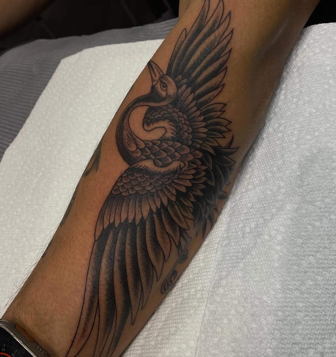 Tattoo by @kieratattoos — black_and_grey, illustrative