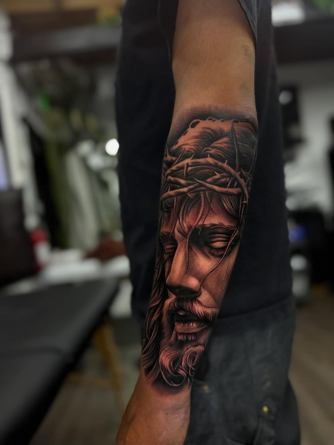 Tattoo by @_lostats_ — realism, black_and_grey
