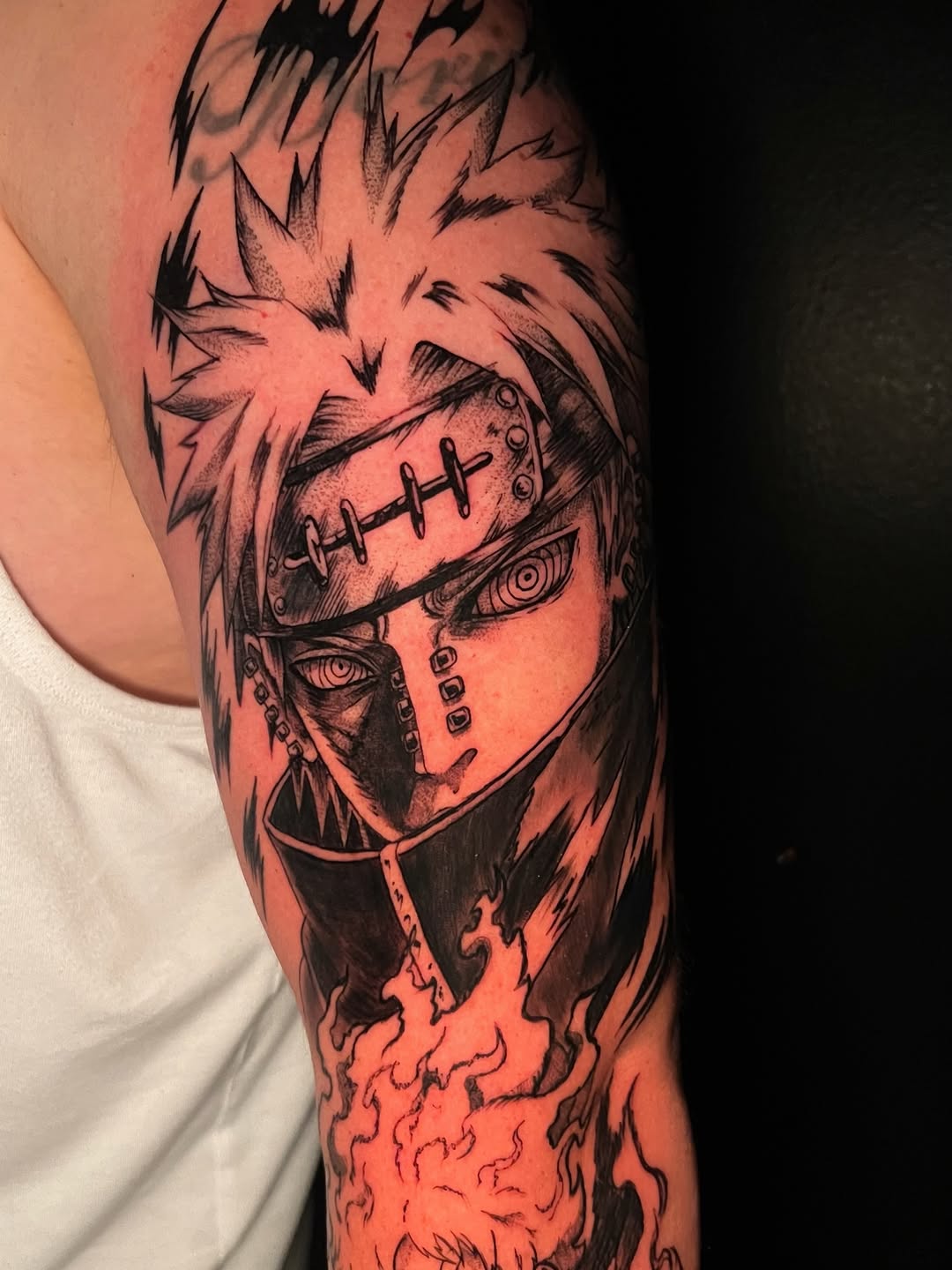 Tattoo by @xxreigh β anime, black_and_grey