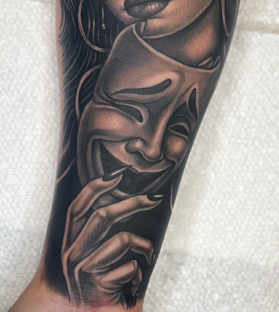Tattoo by @jettjansky — black_and_grey, realism