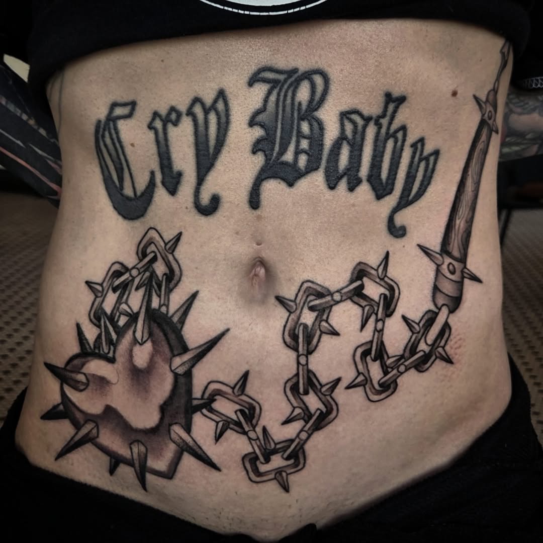 Tattoo by @nine.crows โ blackwork, illustrative