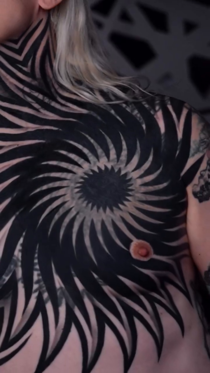 Tattoo by @ilyacascad — blackwork, geometric