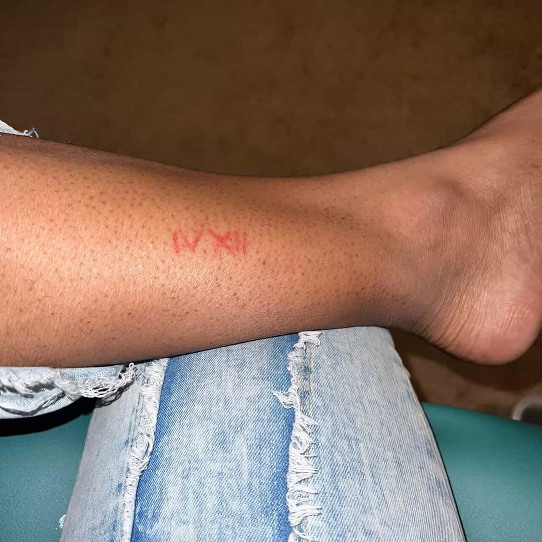 Tattoo by @oddn3n3 — lettering_script, minimalist