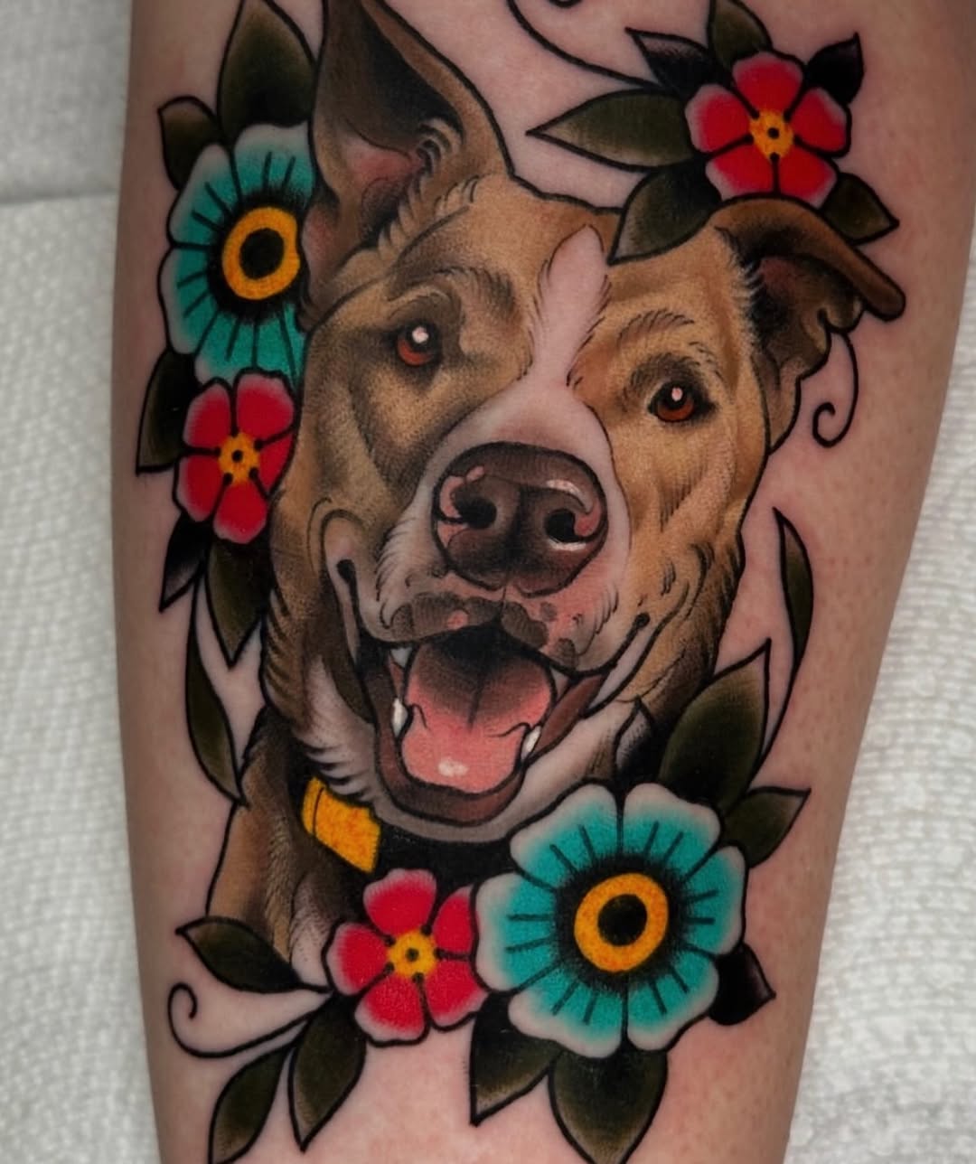Tattoo by @scab.tailor — realism, american_traditional