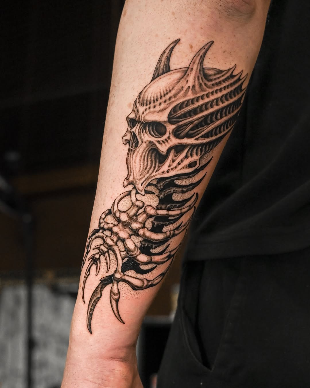 Tattoo by @monkeybob_ttt — dark_realism, black_and_grey