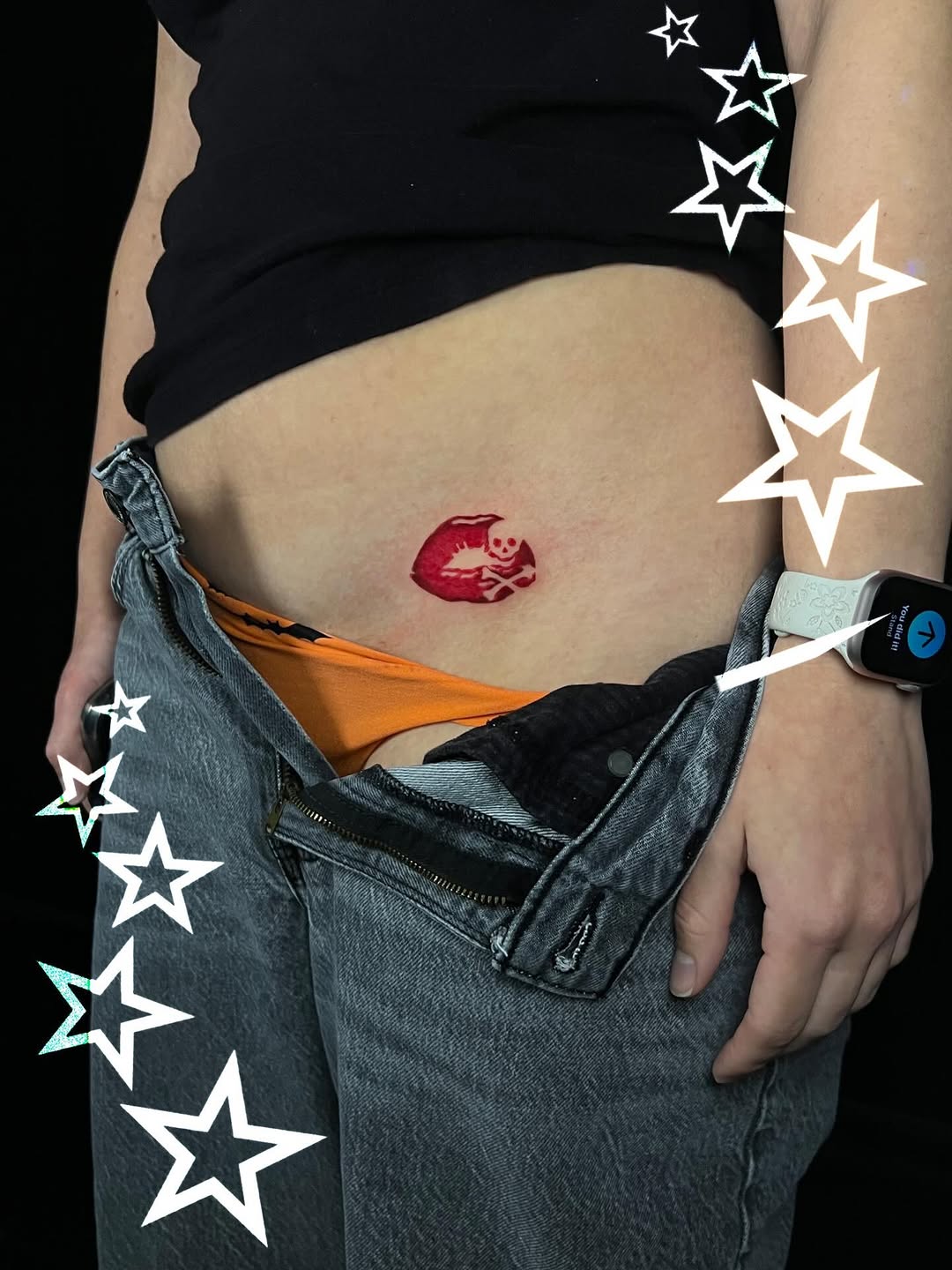 Tattoo by @permanentsticker — trash_polka