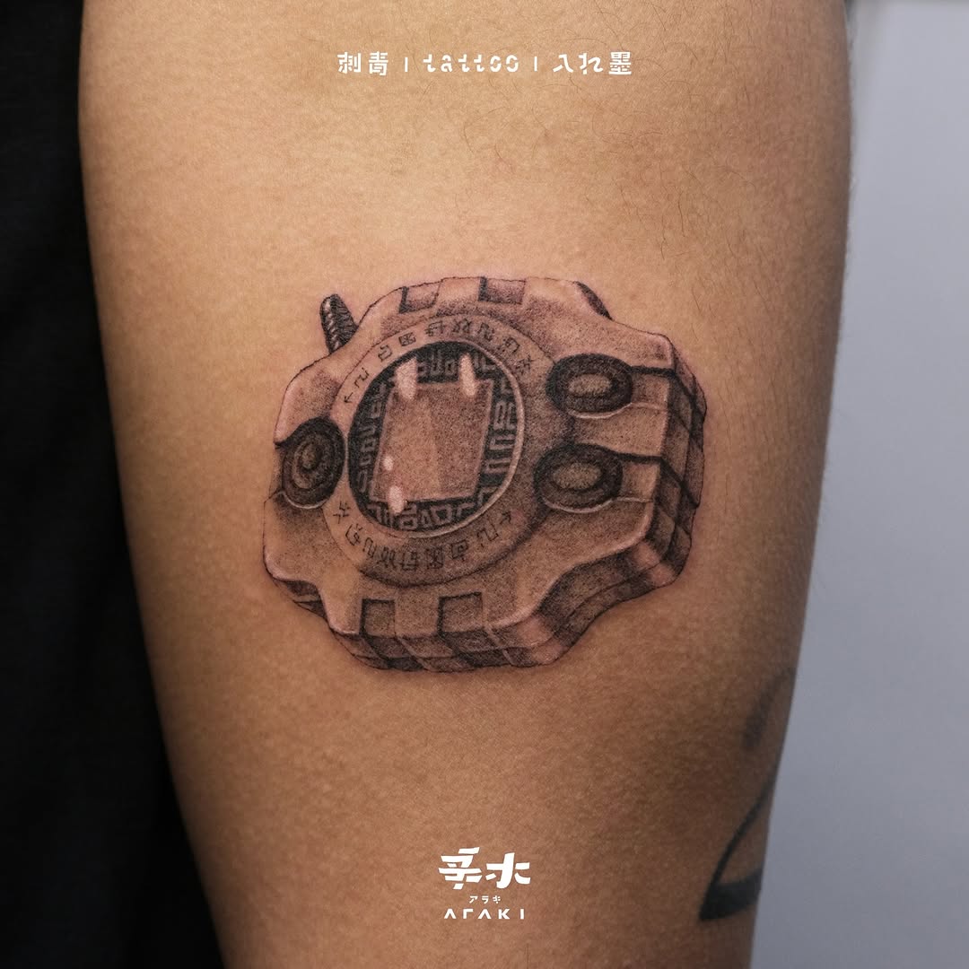 Tattoo by @araki_tattoo — realism, black_and_grey