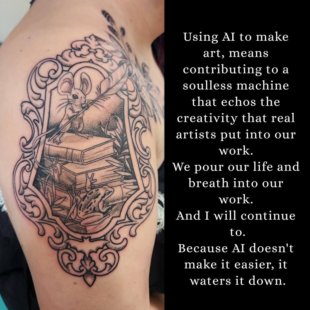 Tattoo by @captain.slug โ illustrative, dotwork