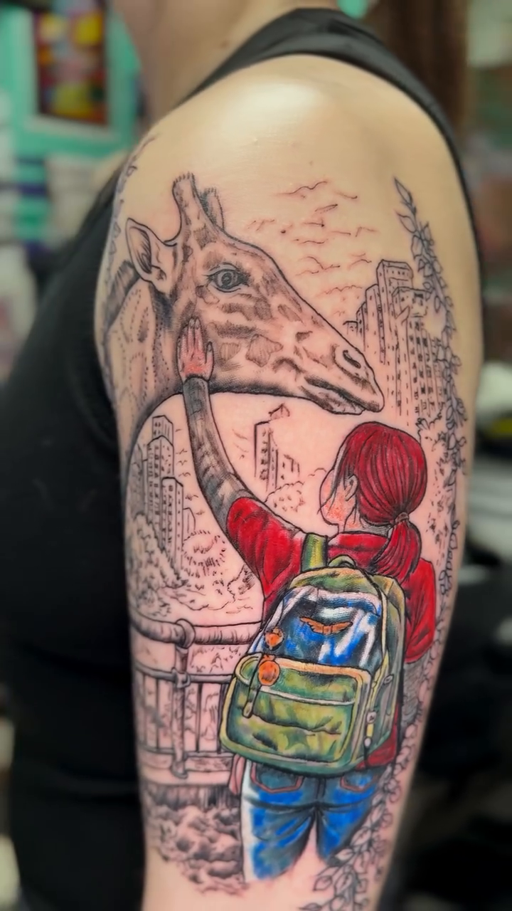 Tattoo by @monkey.d.joel — realism, new_school