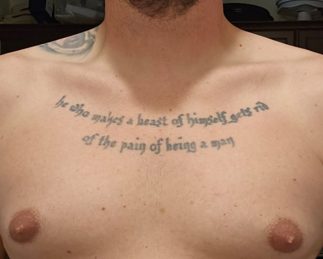 Tattoo by @lowleap — lettering_script, black_and_grey