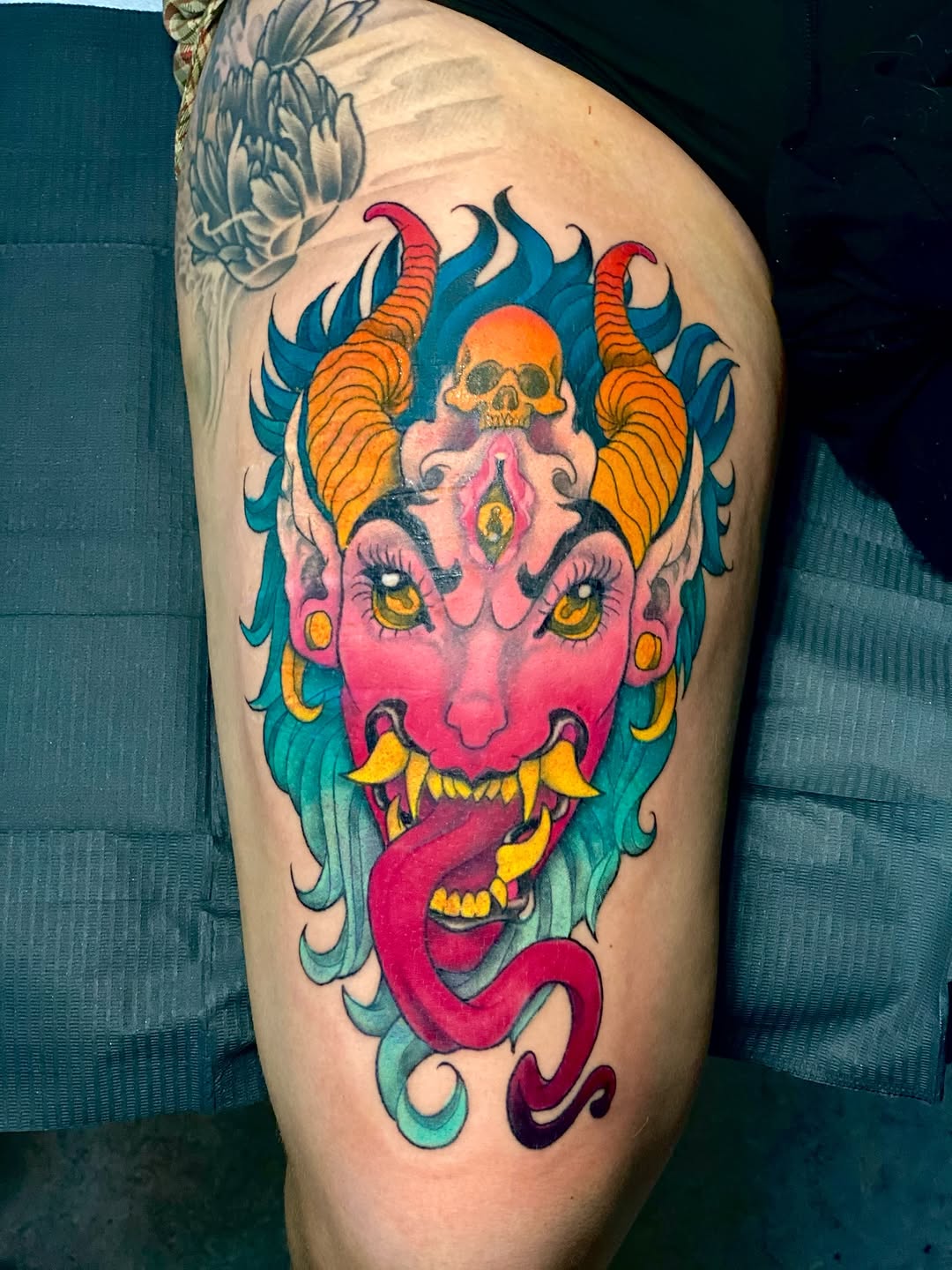 Tattoo by @commonwealthtattoo757 — new_school, japanese_irezumi