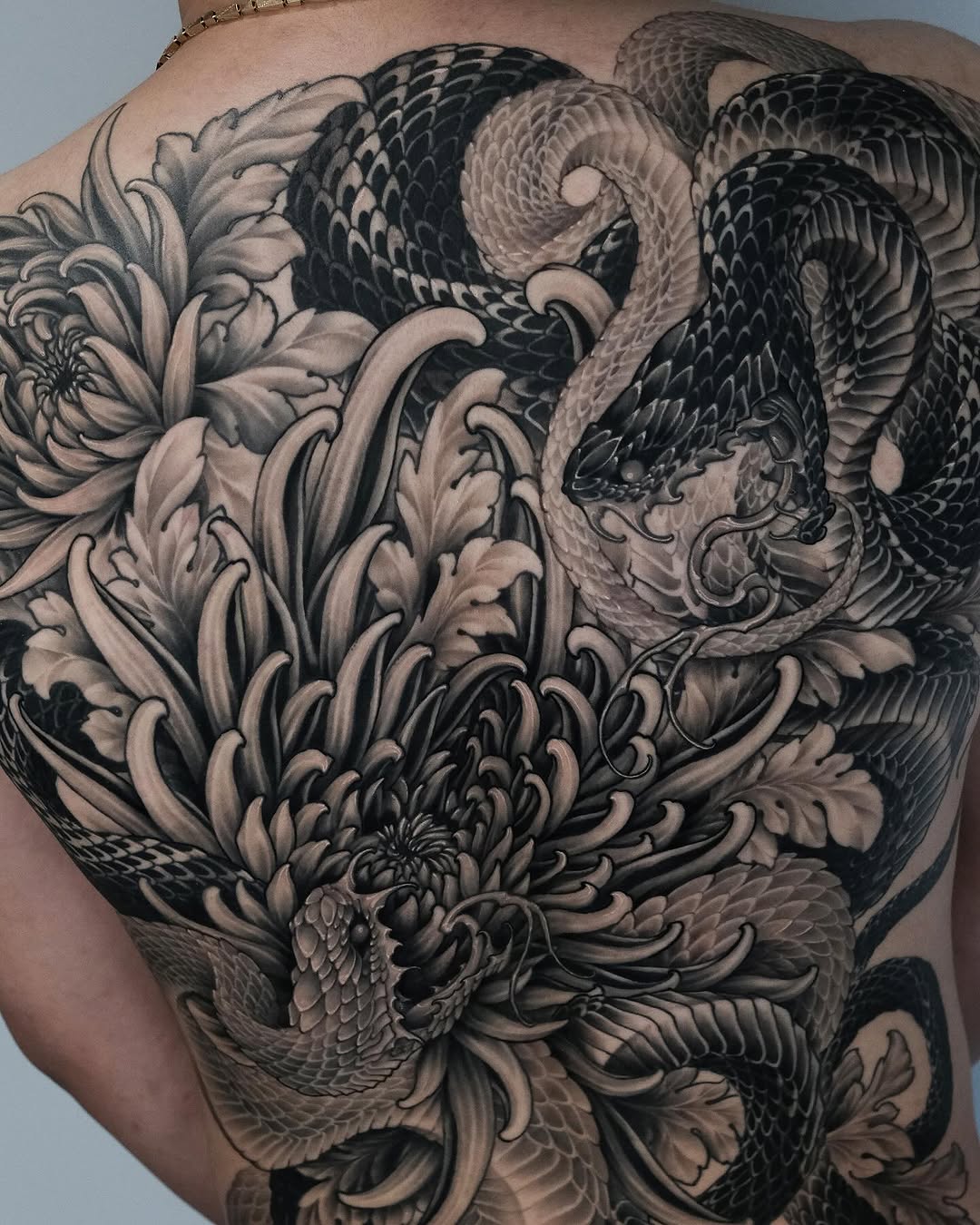 Tattoo by @eugenetattoo — japanese_irezumi, black_and_grey