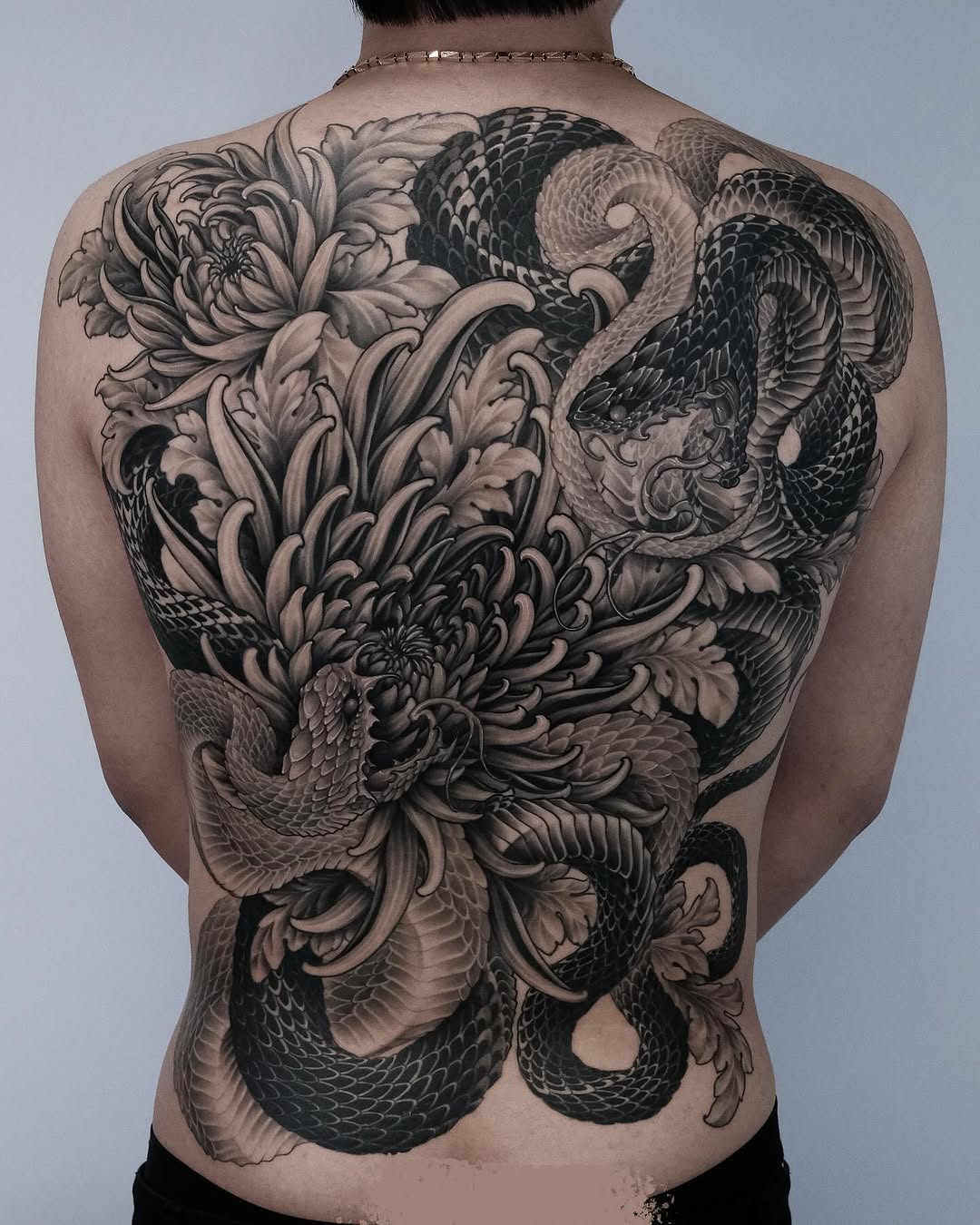 Tattoo by @eugenetattoo — japanese_irezumi, black_and_grey