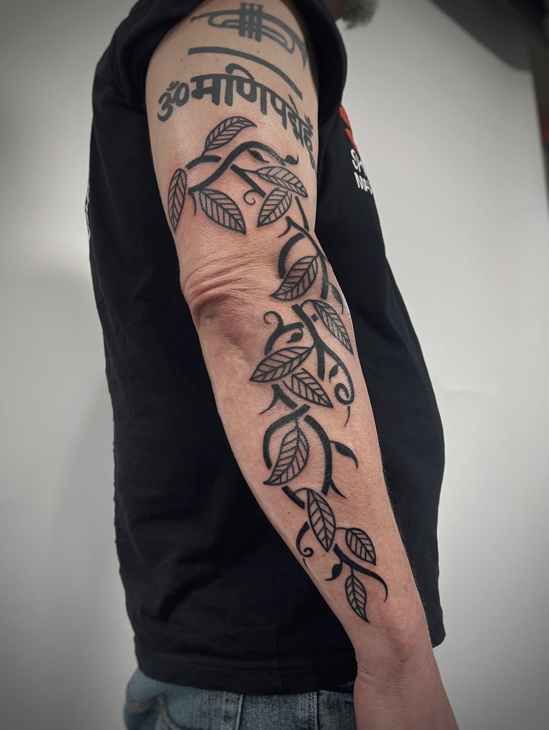 Tattoo by @rebecca_febo — blackwork, lettering_script