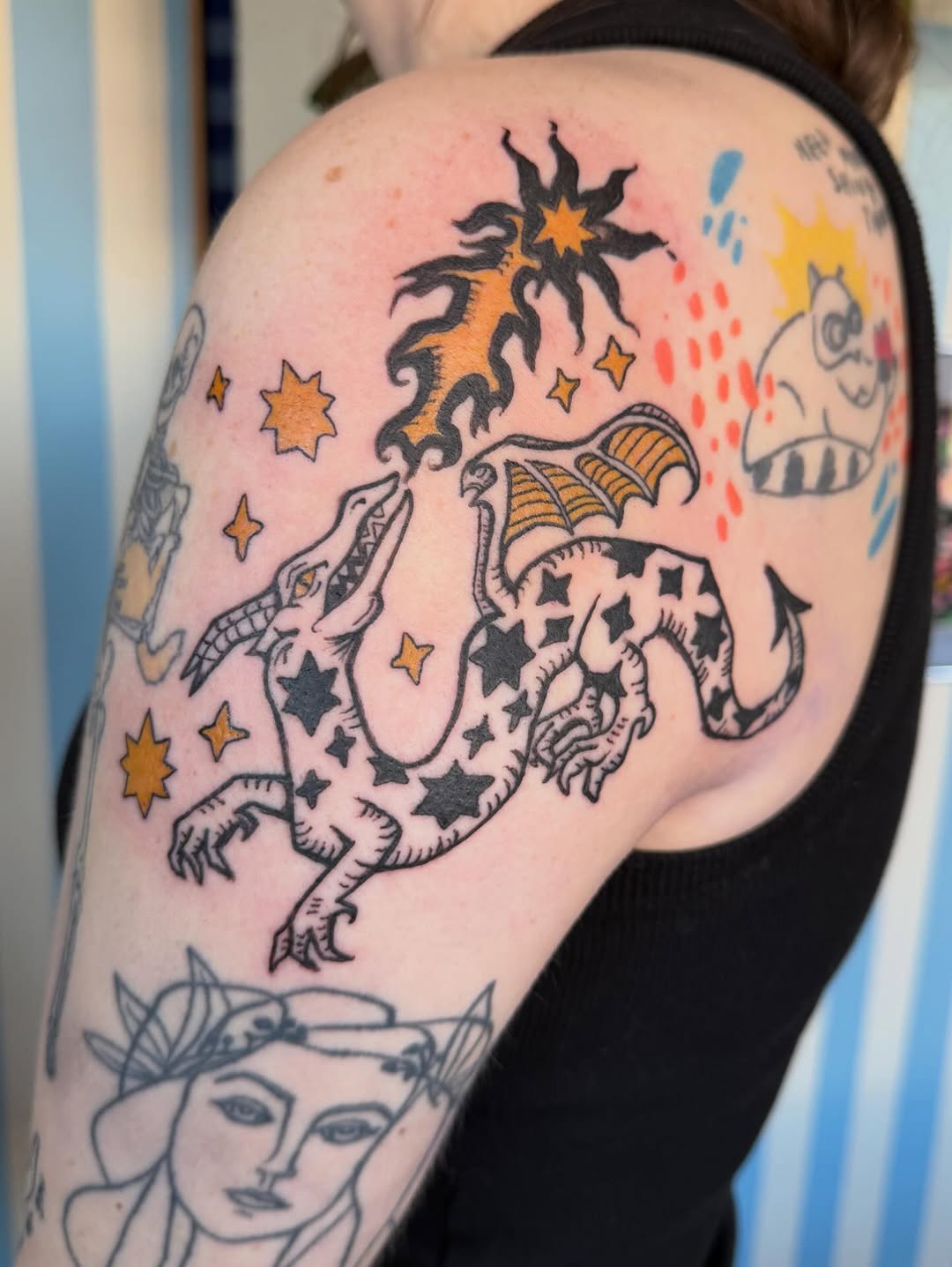 Tattoo by @chachki.papi — new_school, illustrative