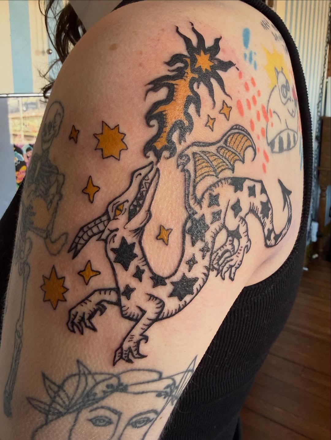 Tattoo by @chachki.papi — new_school, illustrative