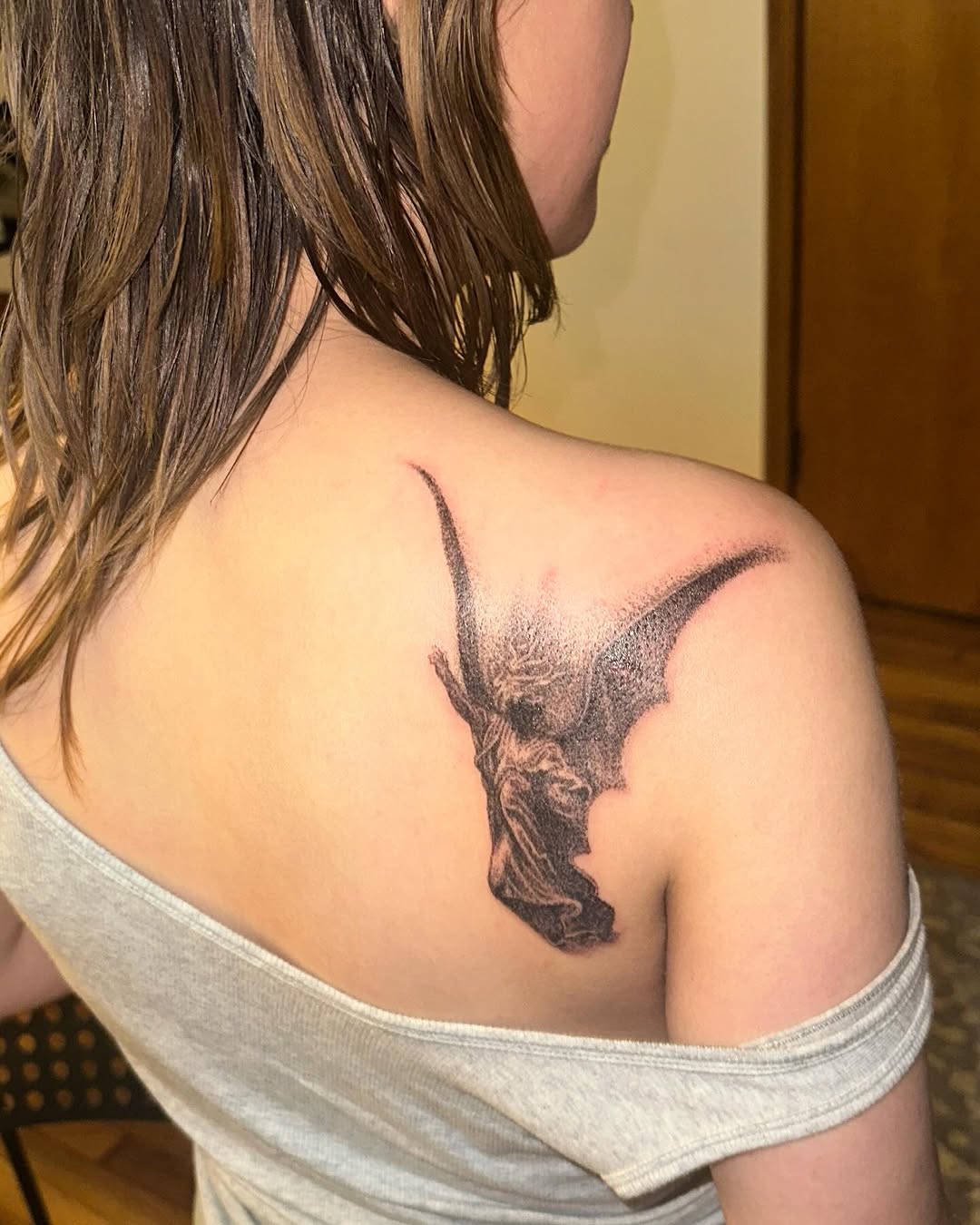 Tattoo by @gregory.bramble — black_and_grey, realism