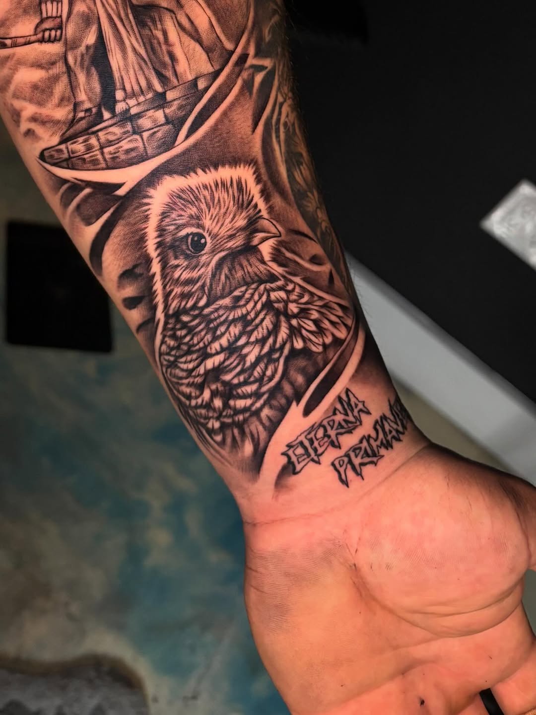 Tattoo by @jdaartist_ — black_and_grey, realism