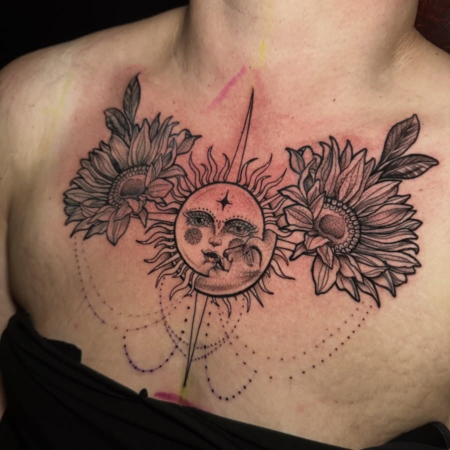 Tattoo by @halz327tattoos — black_and_grey, fine_line