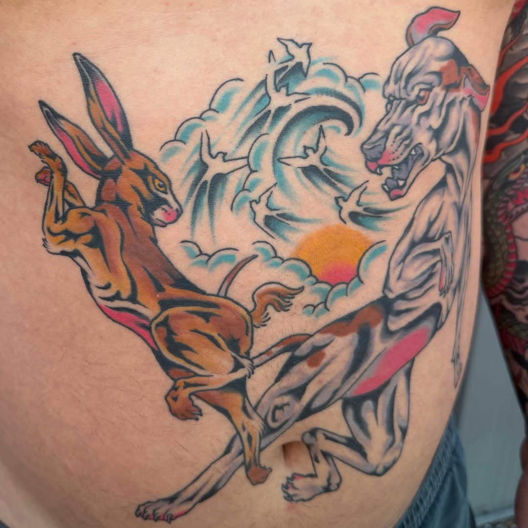 Tattoo by @mollygotlib — new_school, black_and_grey