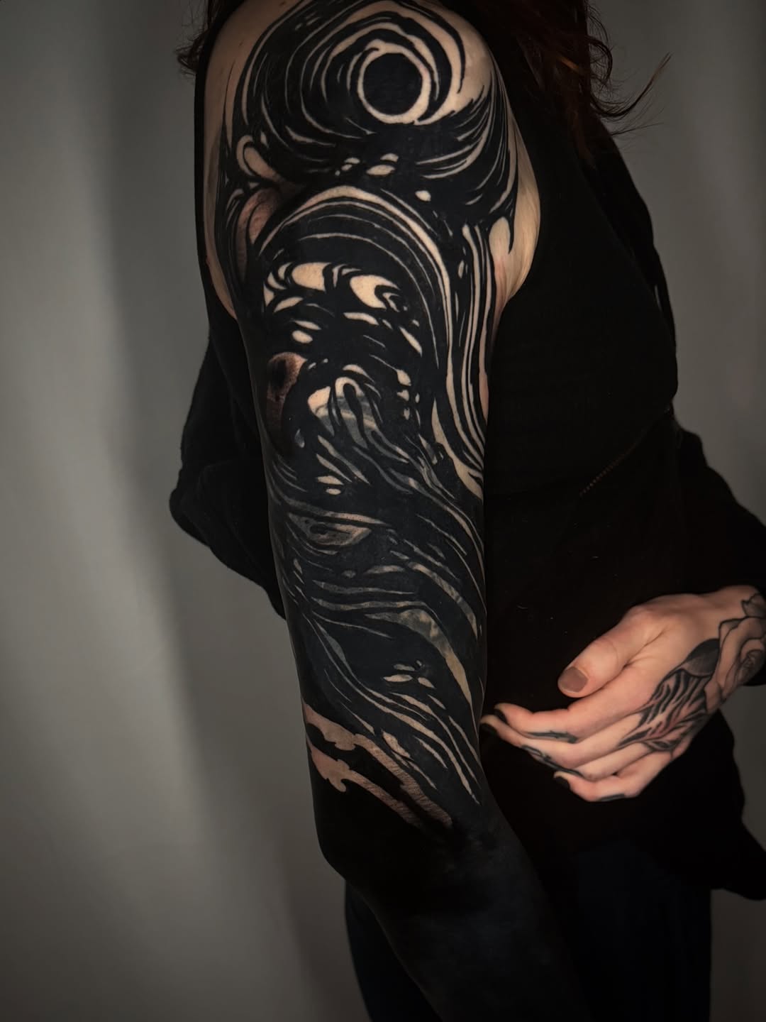 Tattoo by @scabberwocky — blackwork