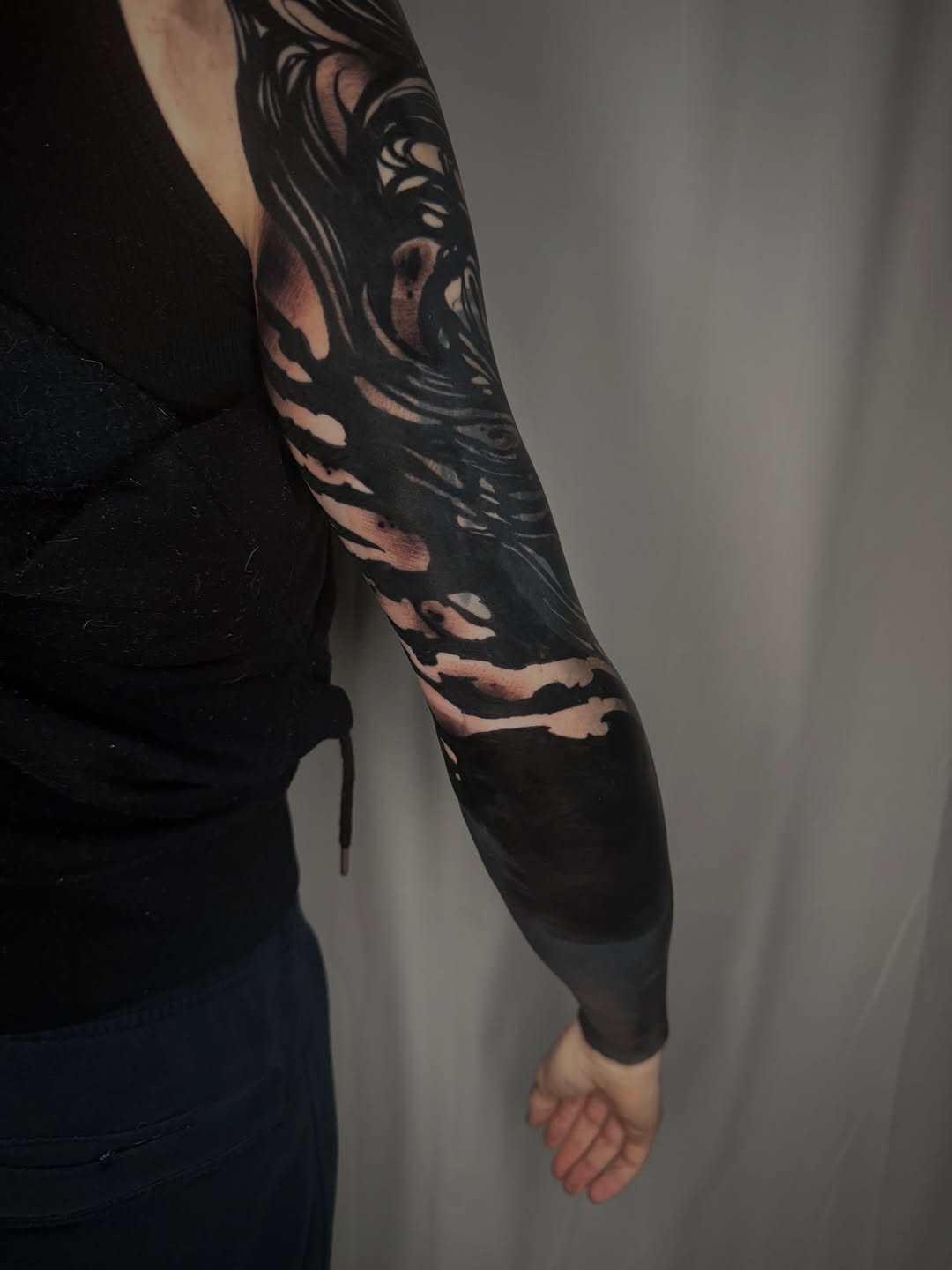 Tattoo by @scabberwocky — blackwork