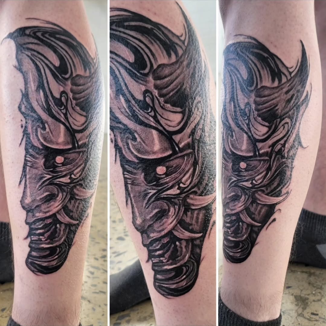 Tattoo by @jbancroft_tattoos — black_and_grey, dark_realism