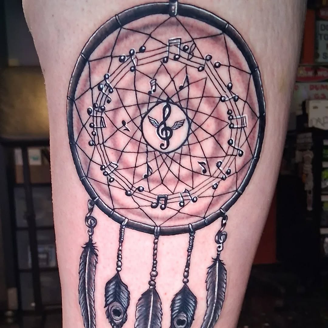 Tattoo by @tattoodaveatlivingcanvastattoo — black_and_grey