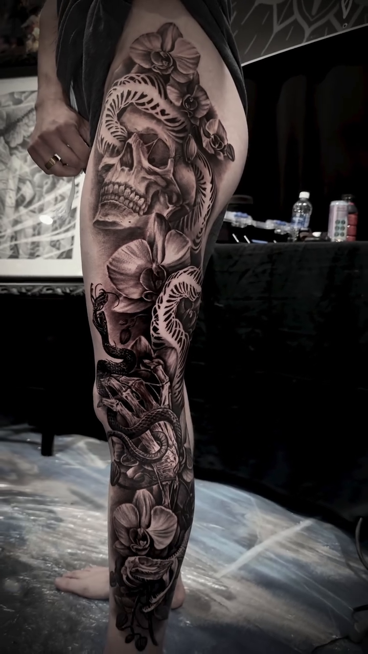 Tattoo by @shanesmith_ink โ dark_realism, black_and_grey
