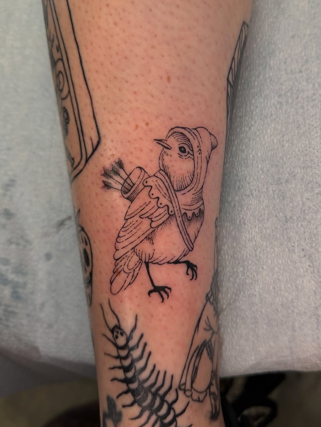 Tattoo by @sadpetaltattoo — blackwork