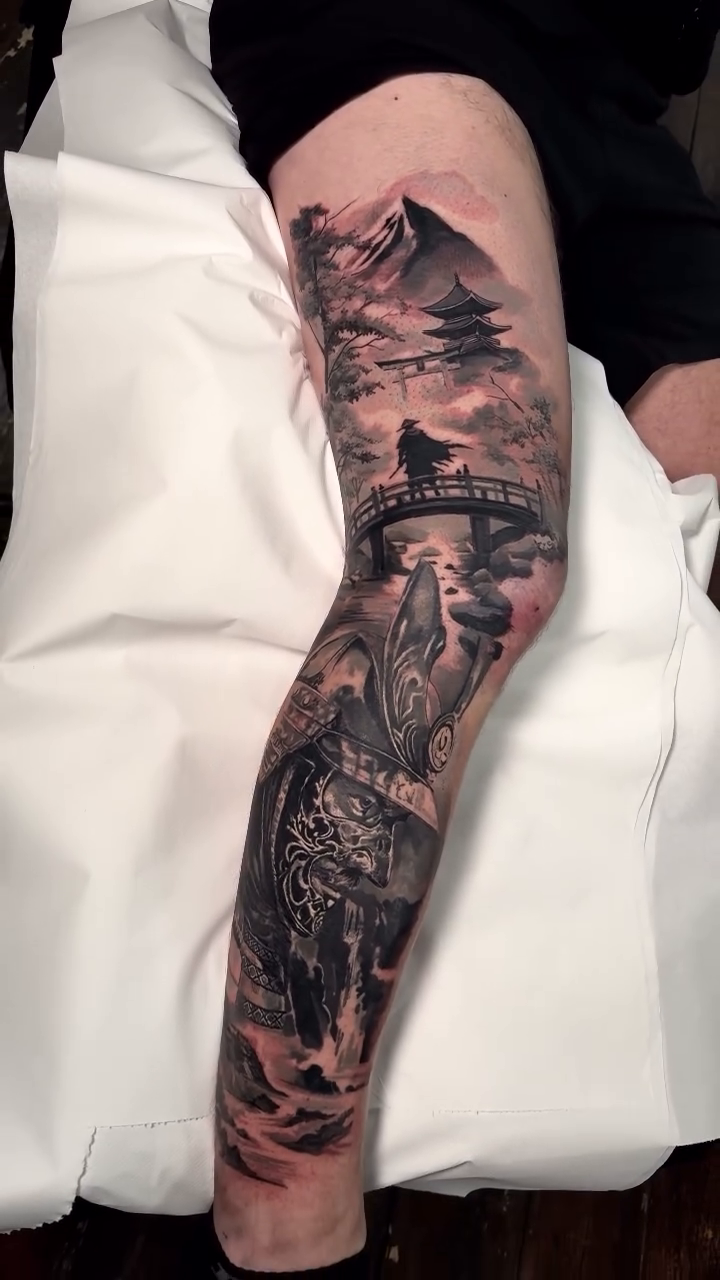 Tattoo by @robdansontattoo — black_and_grey, realism