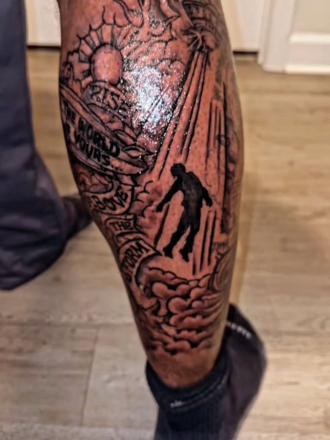 Tattoo by @jstaleytats_ — black_and_grey