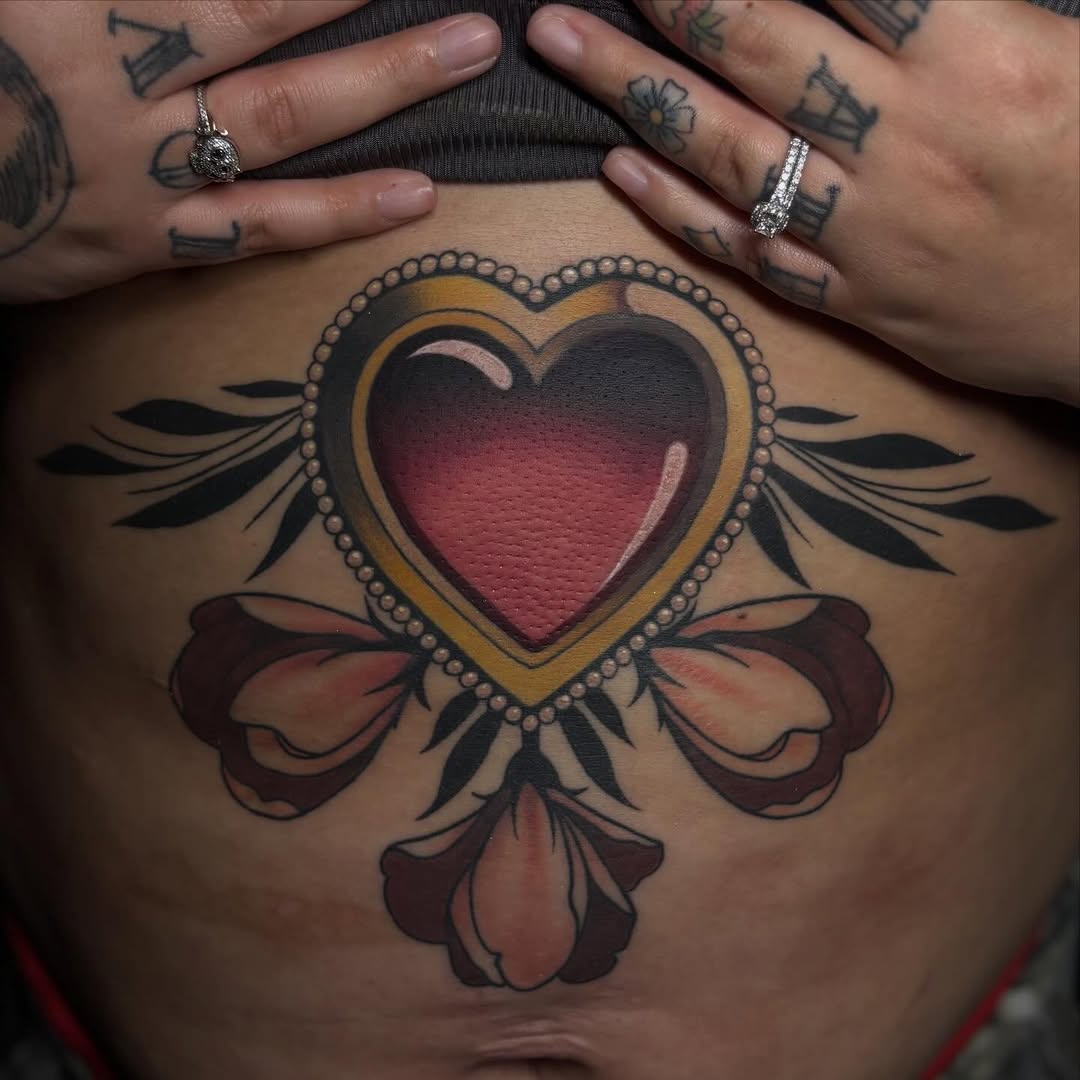 Tattoo by @dandelion.roses โ neo_traditional, black_and_grey