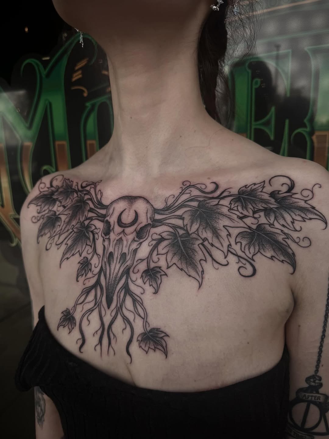 Tattoo by @jianna_tattoos — blackwork