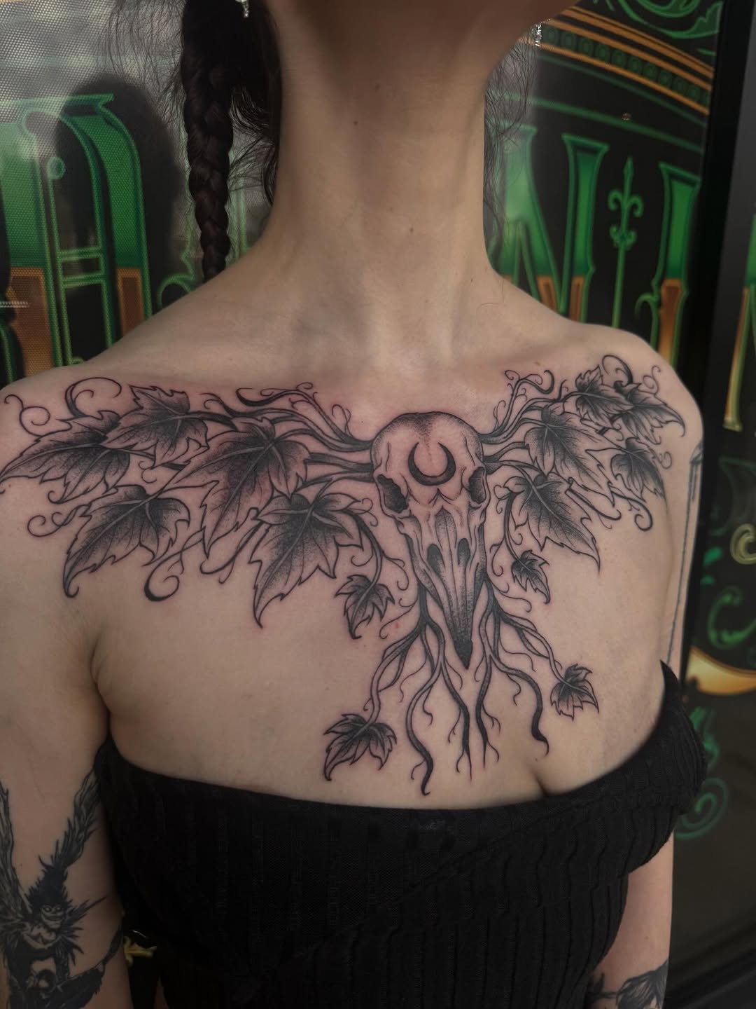 Tattoo by @jianna_tattoos — blackwork