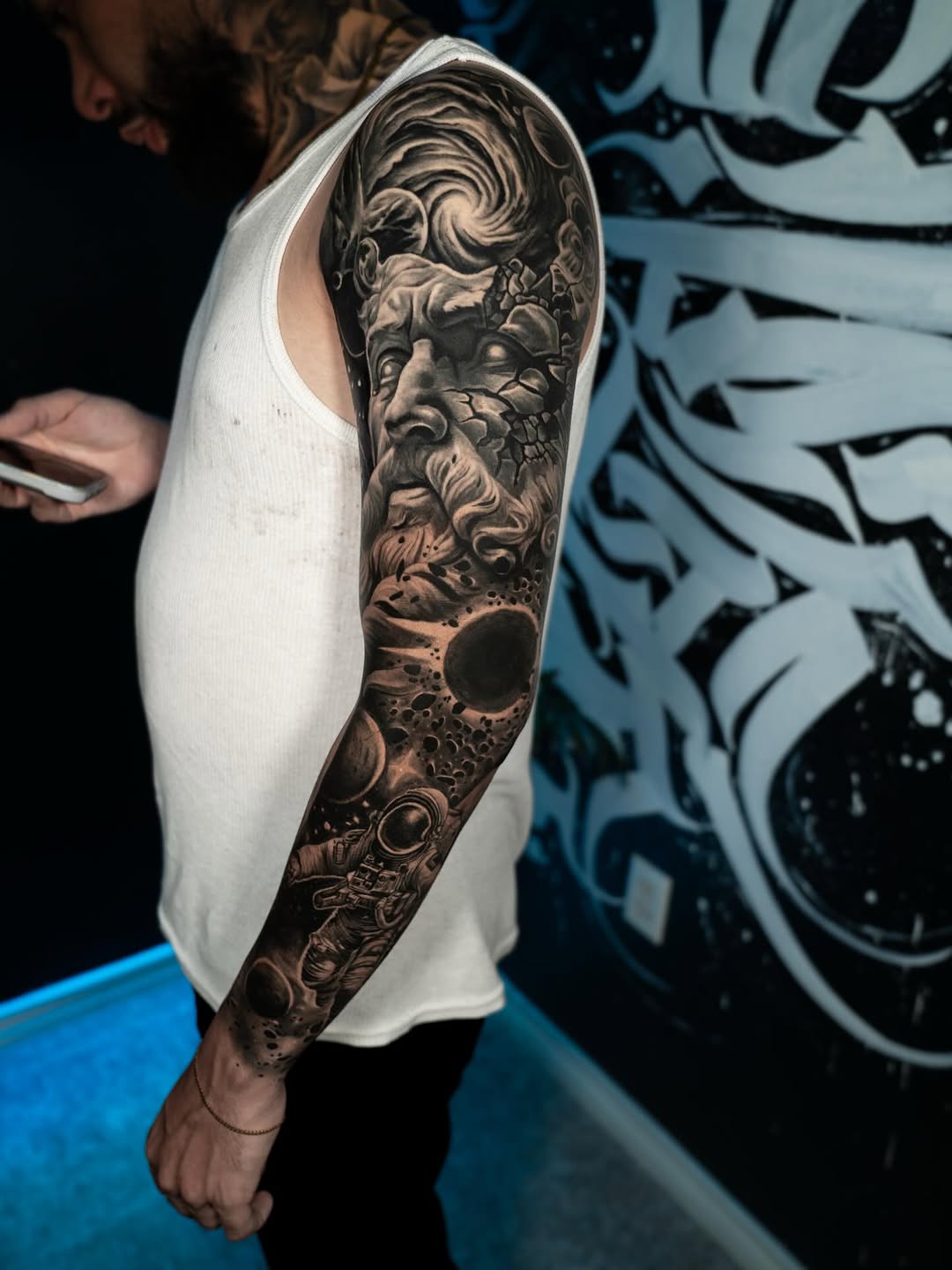 Tattoo by @saekone1 β realism, black_and_grey