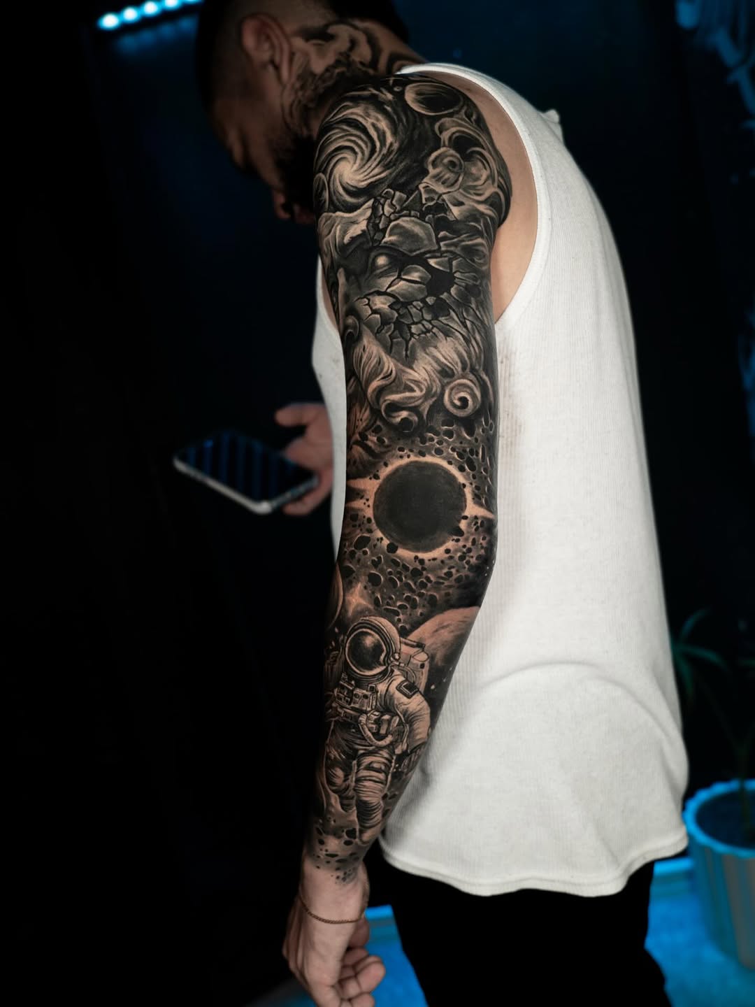 Tattoo by @saekone1 β realism, black_and_grey