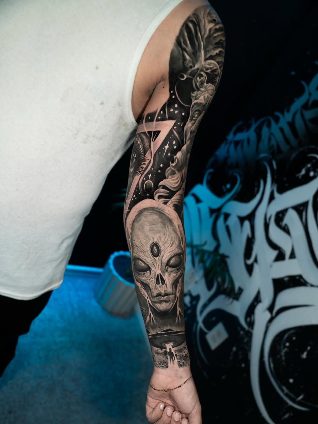 Tattoo by @saekone1 β realism, black_and_grey